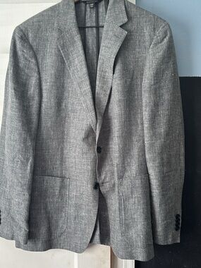 Banana Republic Men's Gray Textured Sport Coat